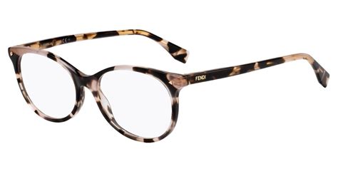 Fendi FF 0388 HT8 Eyeglasses in Pink Havana